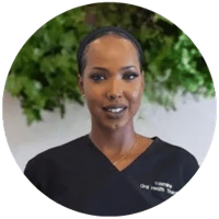 Portrait of Yasmine, Oral Health Therapist at Luxe Radiance Studio